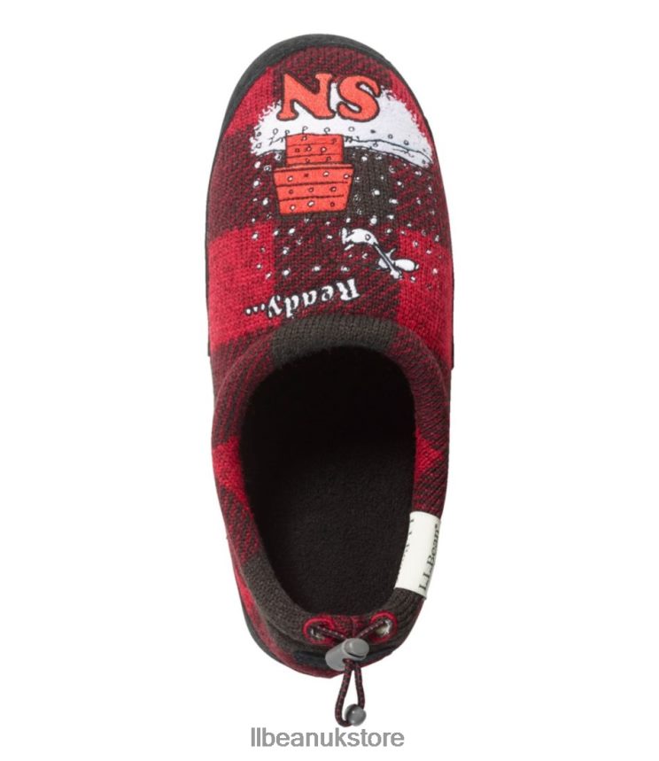 Footwear L.L.Bean X Peanuts Sweater Fleece Slippers Dark Hunter Kids 0VRR661161