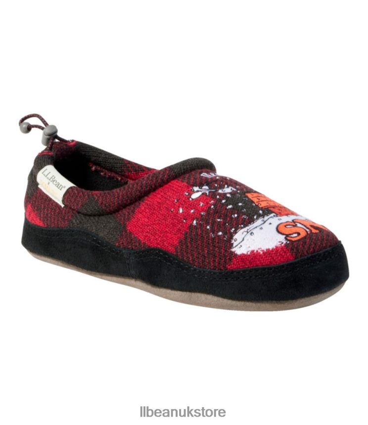 Footwear L.L.Bean X Peanuts Sweater Fleece Slippers Dark Hunter Kids 0VRR661161