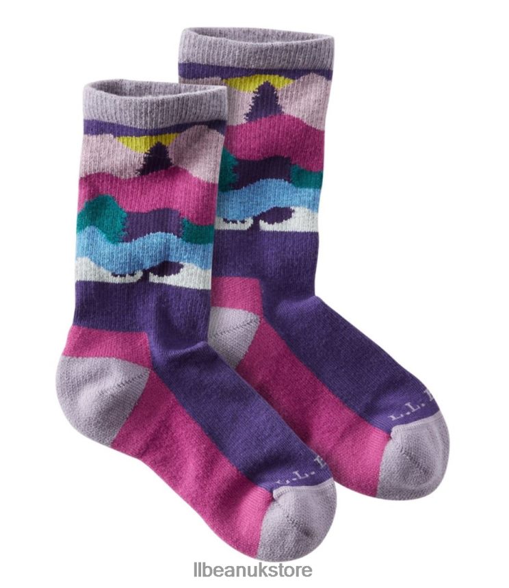 Footwear L.L.Bean Campside Socks Rich Purple Kids 0VRR665059