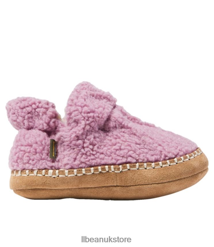 Footwear L.L.Bean Cozy Slipper Booties Mauve Berry Kids 0VRR665210