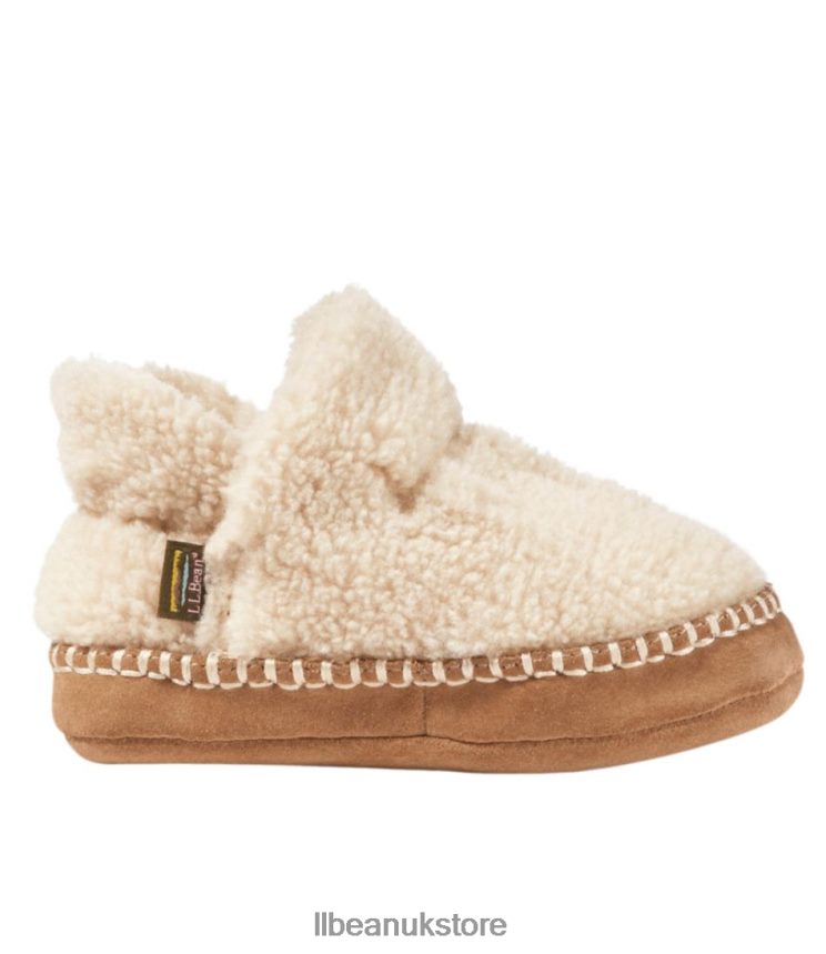 Footwear L.L.Bean Cozy Slipper Booties Natural Kids 0VRR661097