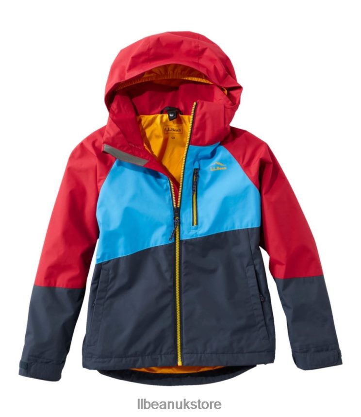 Outerwear L.L.Bean Fleece-Lined 3-in-1 Jacket Dark Red/Bold Aqua Kids 0VRR663647