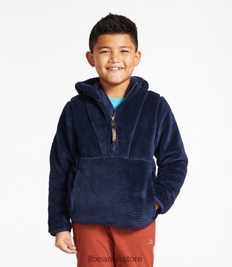 Outerwear L.L.Bean Hi-Pile Fleece Hooded Pullover Muted Purple Kids 0VRR664993