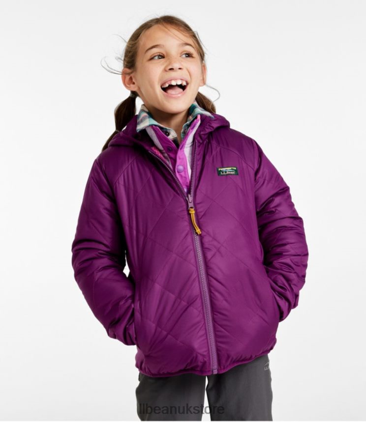 Outerwear L.L.Bean Mountain Bound Reversible Jacket Plum Grape/Magenta Haze Kids 0VRR66884