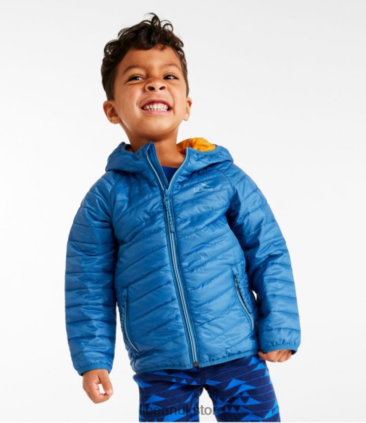 Outerwear L.L.Bean Primaloft Packaway Hooded Jacket Marine Blue Kids 0VRR663673