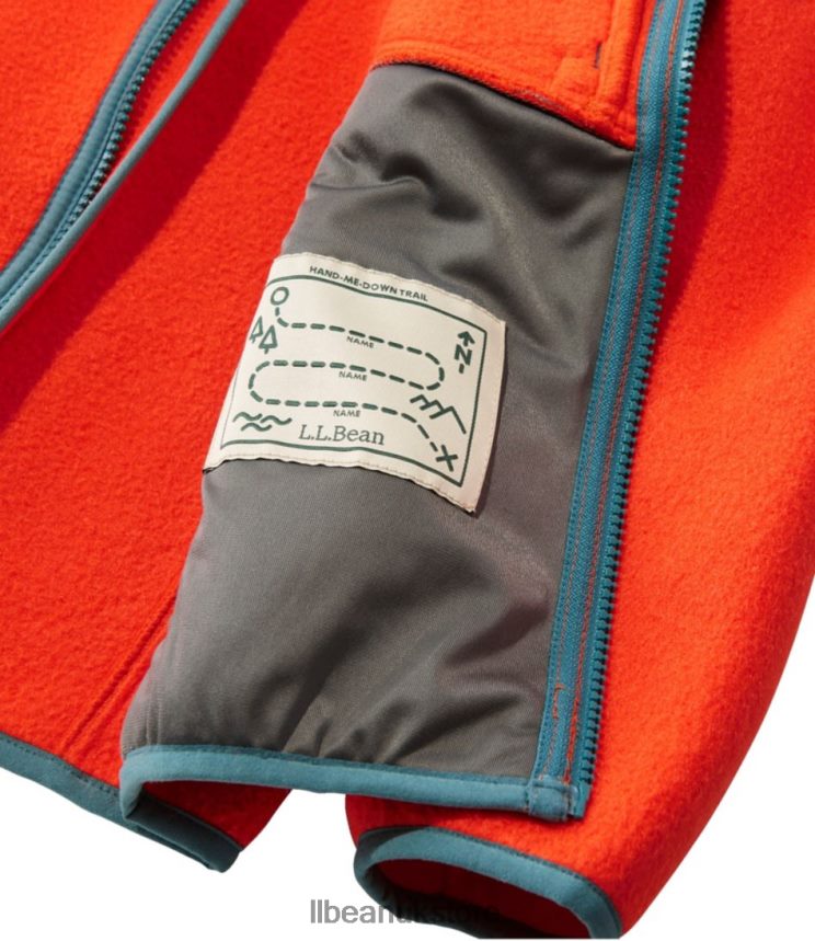 Outerwear L.L.Bean Retro Mountain Classic Fleece Jacket Orange Kids 0VRR66883