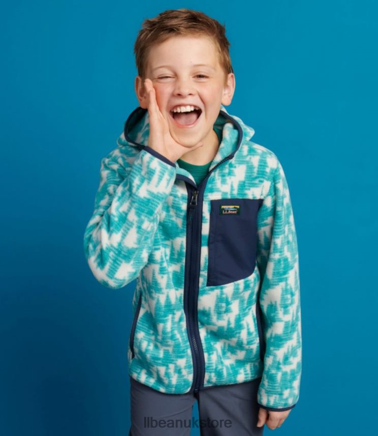 Outerwear L.L.Bean Retro Mountain Classic Fleece Jacket Soft Juniper Geo Kids 0VRR66891