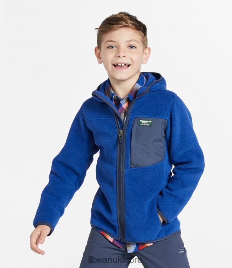 Outerwear L.L.Bean Retro Mountain Classic Fleece Jacket Sugarplum/Carbon Navy Kids 0VRR665112