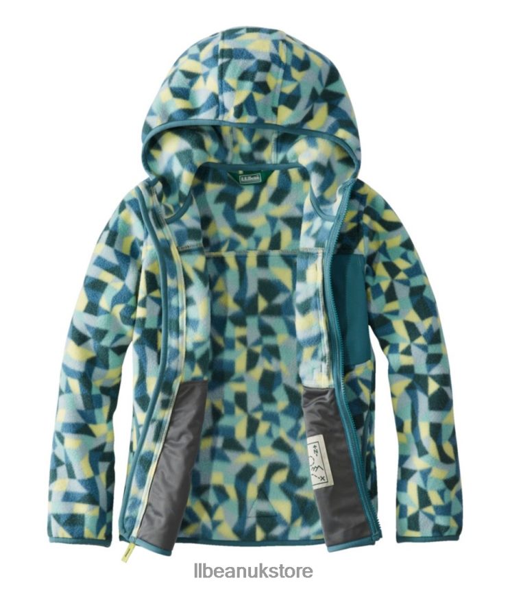 Outerwear L.L.Bean Retro Mountain Classic Fleece Jacket Vintage Indigo Camo Print Kids 0VRR665119