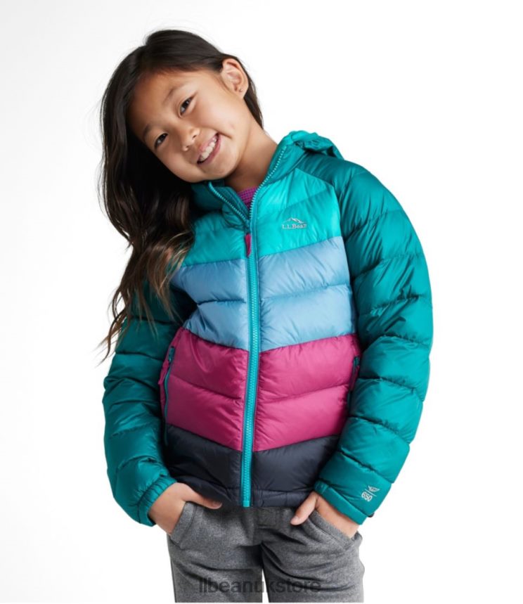 Outerwear L.L.Bean Ultralight 650 Down Jacket Carbon Navy Color Block Kids 0VRR665146