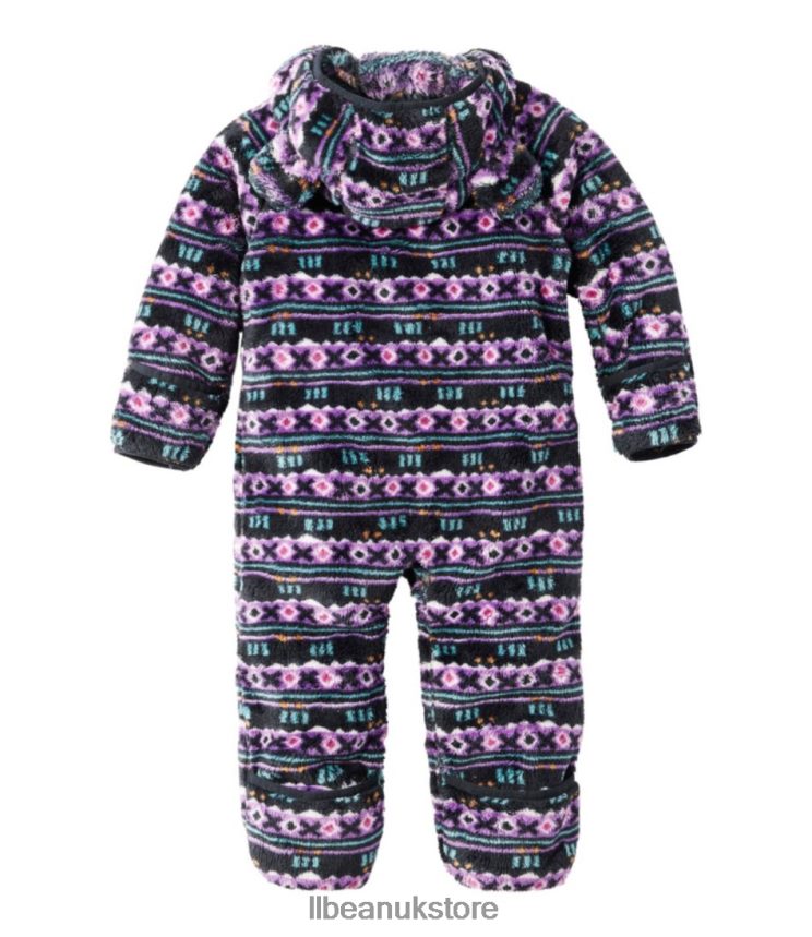 Outerwear L.L.Bean Infants' Hi-Pile Fleece Bunting Black Mountain Classic Print Kids 0VRR66903