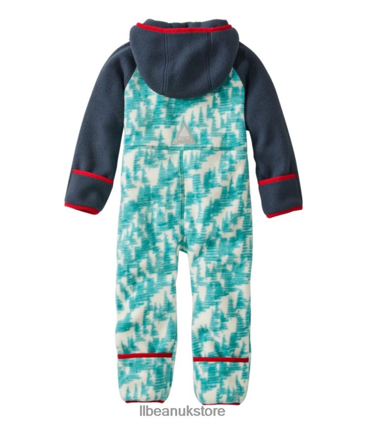 Outerwear L.L.Bean Infants' Retro Mountain Classic Fleece Bunting Silver Birch Forest Print Kids 0VRR66915