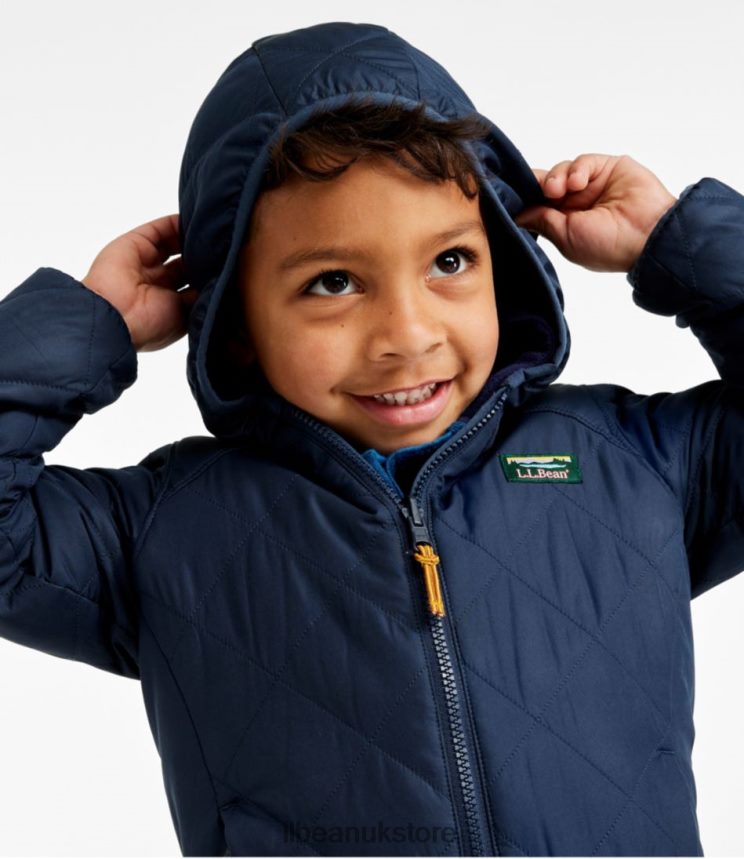 Outerwear L.L.Bean Mountain Bound Reversible Hooded Jacket Carbon Navy/Soapstone Kids 0VRR665132