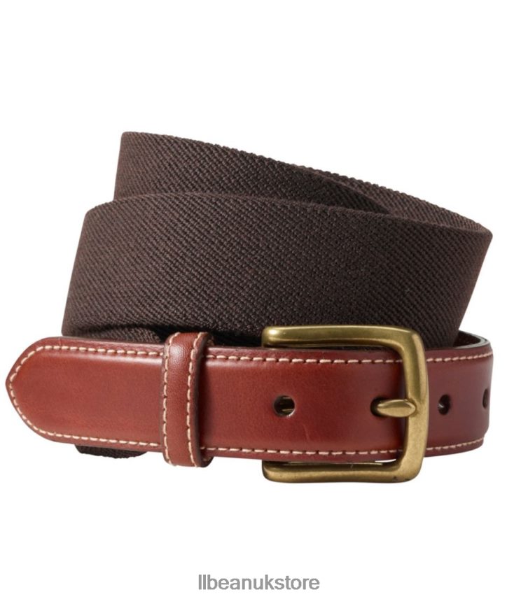 Accessories L.L.Bean Comfort Waist Belt Brown Men 0VRR66347