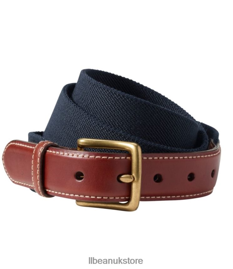 Accessories L.L.Bean Comfort Waist Belt Navy Men 0VRR663230