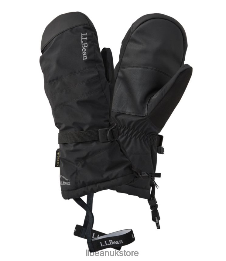 Accessories L.L.Bean Gore-Tex PrimaLoft Ski Mittens Black Men 0VRR66796