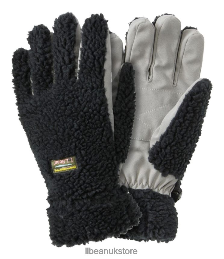Accessories L.L.Bean Mountain Pile Fleece Gloves Black Men 0VRR666016