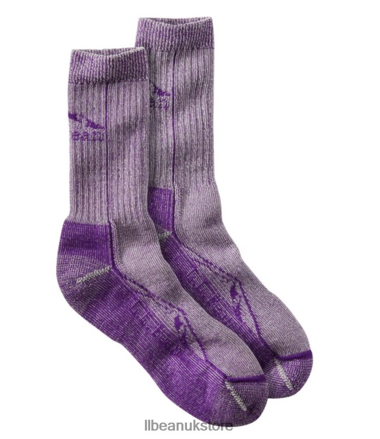Accessories L.L.Bean Cresta Wool Midweight Hiking Socks Lilac Men 0VRR665846