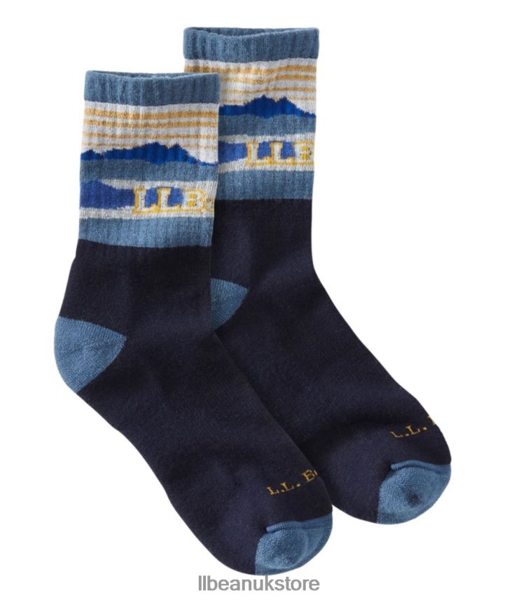 Accessories L.L.Bean Katahdin Hiker Socks Nautical Navy/Iron Blue Men 0VRR661075