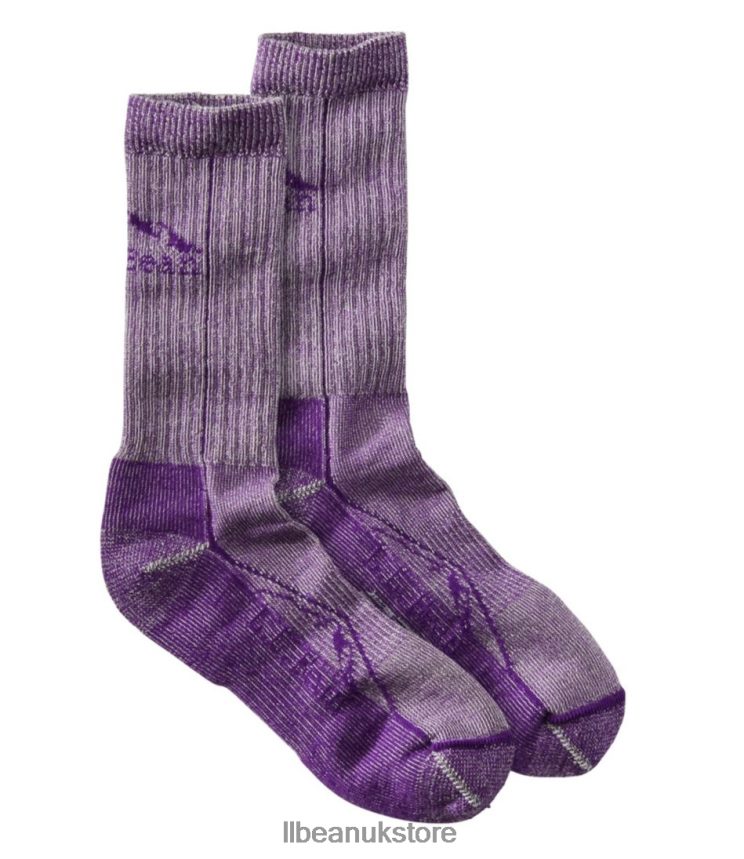Accessories L.L.Bean Unisex Cresta Wool No Fly Zone Lightweight Hiking Socks Lilac Men 0VRR665710