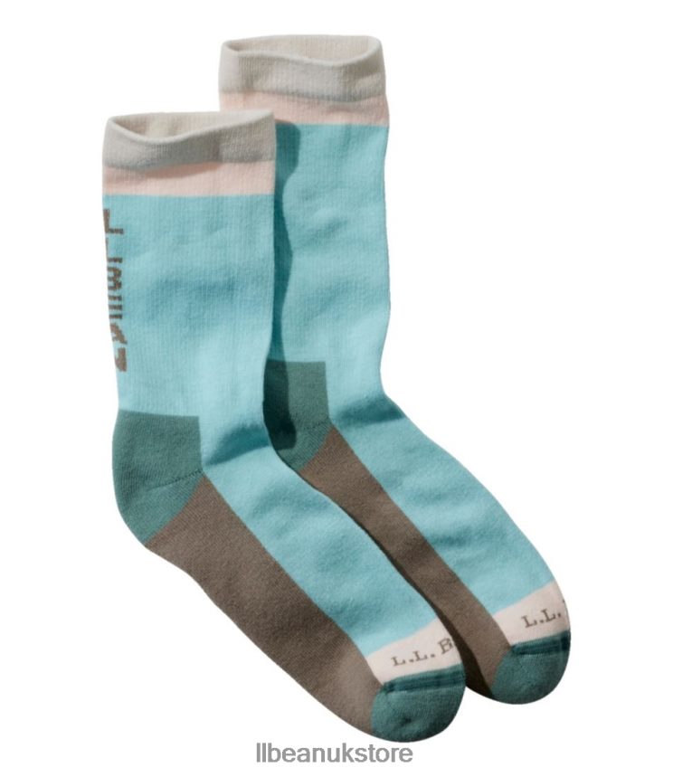 Accessories L.L.Bean Wicked Soft Cotton Socks Mint Blue Men 0VRR666463