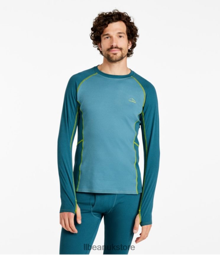 Accessories L.L.Bean Midweight Base Layer Crew Mallard Teal Men 0VRR66177