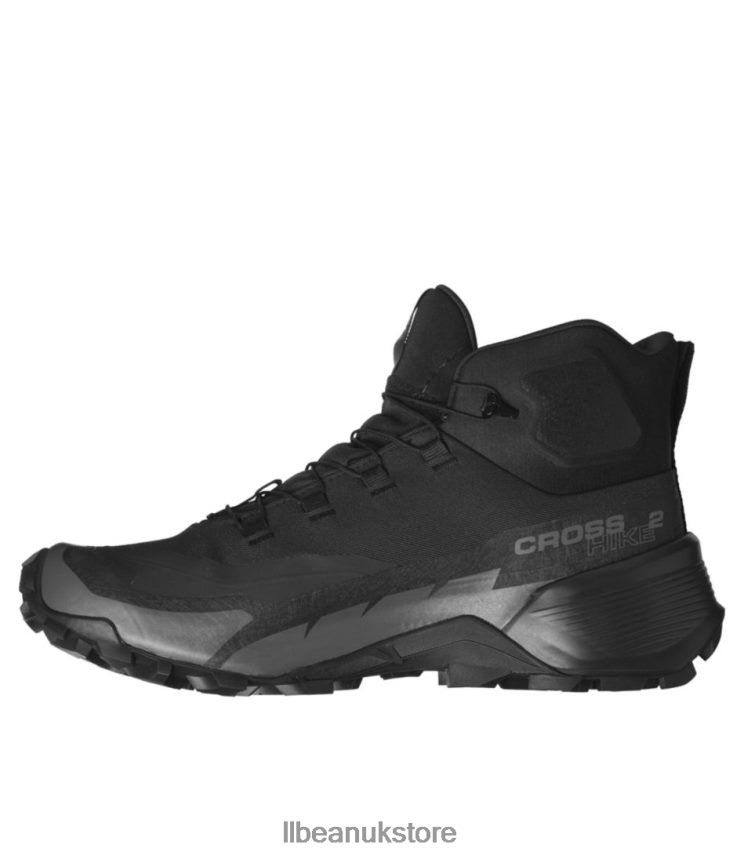 Footwear L.L.Bean Salomon Cross Hike Mid 2 GORE-TEX Hiking Boots Black/Magnet Men 0VRR661146