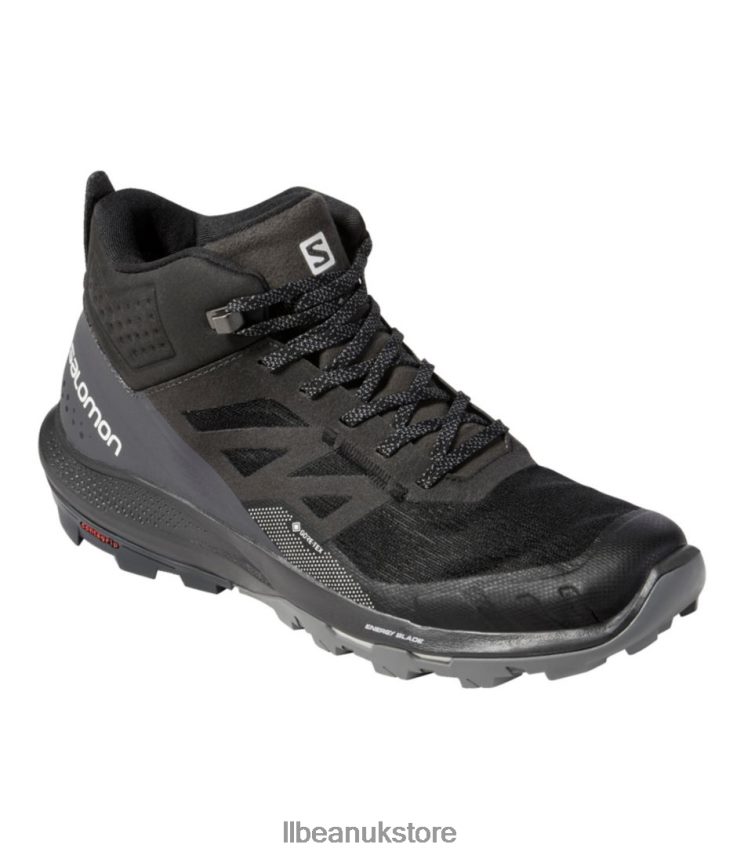 Footwear L.L.Bean Salomon Outpulse GORE-TEX Hiking Boots Black/Ebony/Vanilla Ice Men 0VRR665214