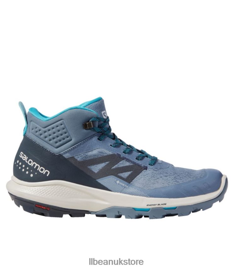 Footwear L.L.Bean Salomon Outpulse GORE-TEX Hiking Boots China Blue/Carbon/Lunar Rock Men 0VRR663815