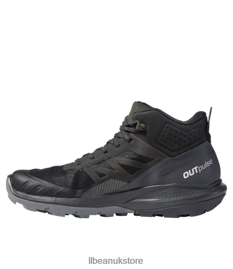Footwear L.L.Bean Salomon Outpulse GORE-TEX Hiking Boots China Blue/Carbon/Lunar Rock Men 0VRR663815