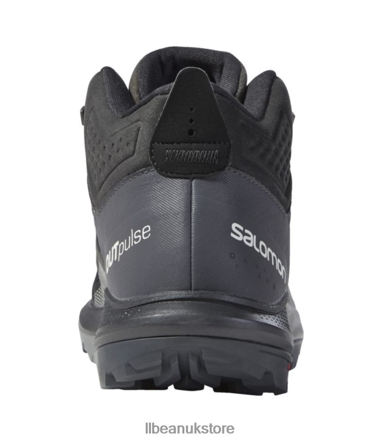 Footwear L.L.Bean Salomon Outpulse GORE-TEX Hiking Boots Ebony/Bleached Sand/Vibrant Orange Men 0VRR661130