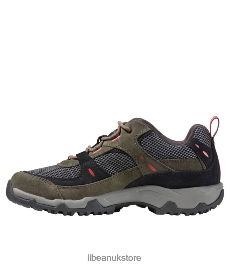 Footwear L.L.Bean Trail Model 4 Ventilated Hiking Shoes Asphalt/Black Forest Green Men 0VRR663832