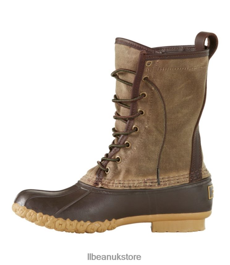 Footwear L.L.Bean Waxed-Canvas Maine Hunting Shoes Marsh Brown/Brown Men 0VRR661206