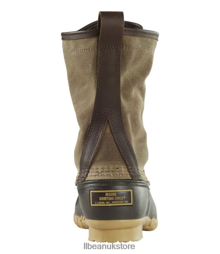 Footwear L.L.Bean Waxed-Canvas Maine Hunting Shoes Marsh Brown/Brown Men 0VRR661206