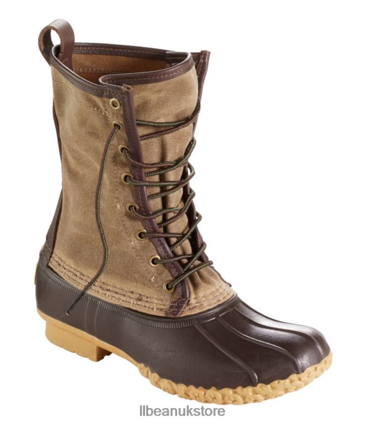 Footwear L.L.Bean Waxed-Canvas Maine Hunting Shoes Marsh Brown/Brown Men 0VRR661206