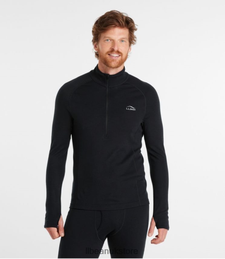 Clothing L.L.Bean Cresta Midweight 250 Quarter-Zip Top Rain Forest Men 0VRR666619
