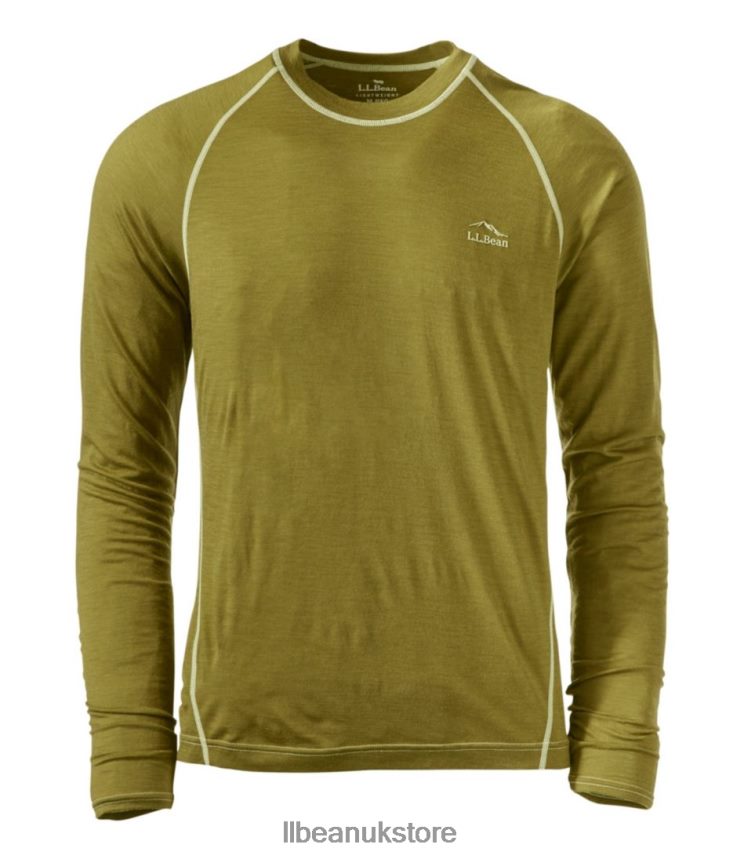 Clothing L.L.Bean Cresta Ultralight 150 Crew Top Forest Sage Men 0VRR665032
