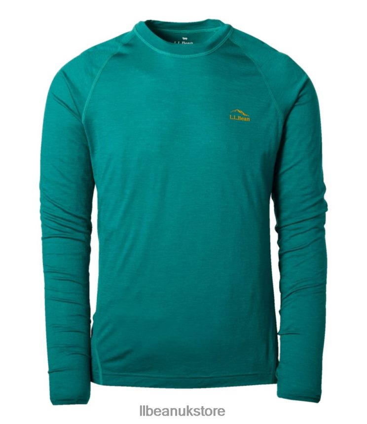 Clothing L.L.Bean Cresta Ultralight 150 Crew Top Warm Teal Men 0VRR66725