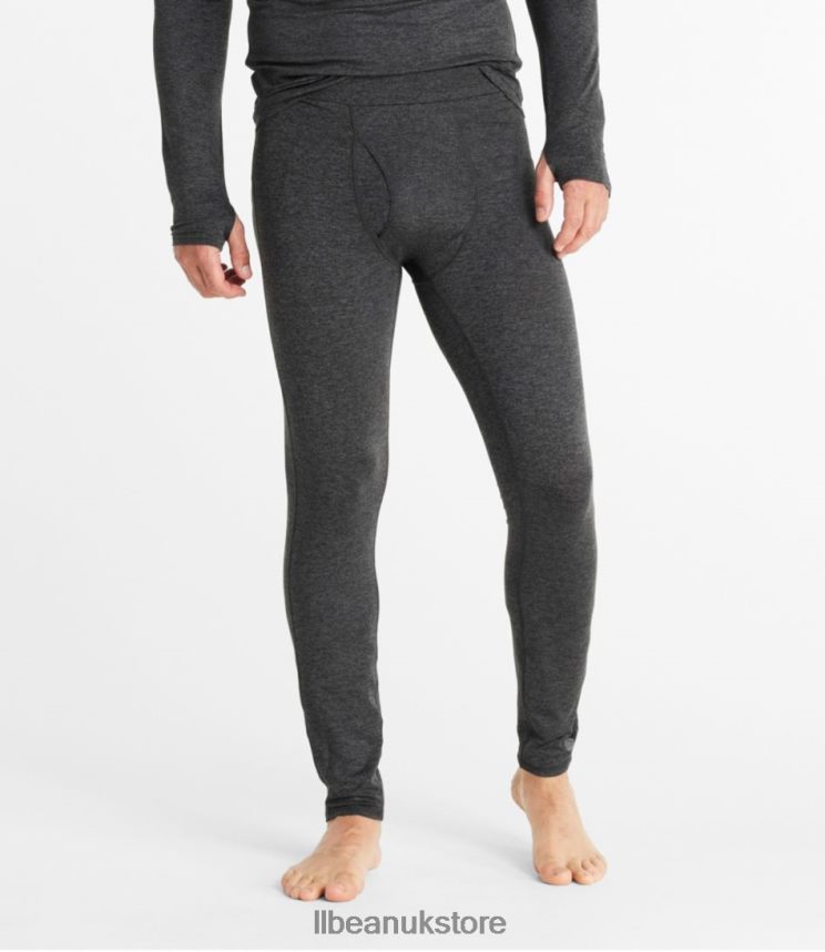 Clothing L.L.Bean Simple Soft Base Layer Dark Black Heather Men 0VRR663466