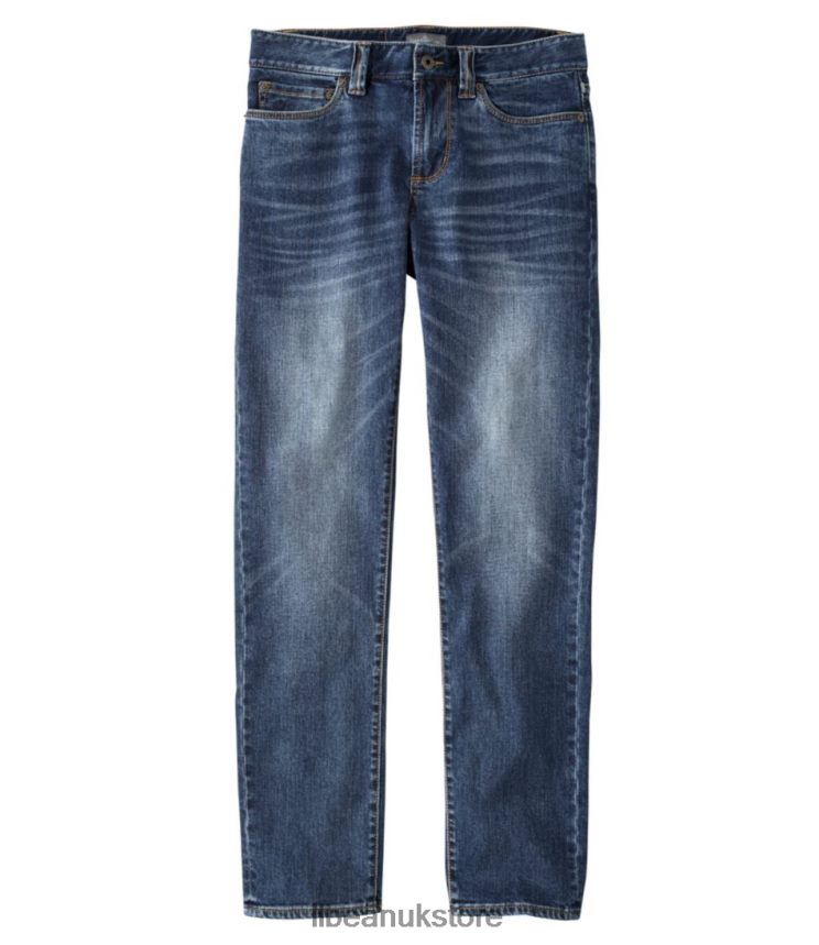 Clothing L.L.Bean Signature Five-Pocket Jeans with Stretch Deep Blue Men 0VRR665026