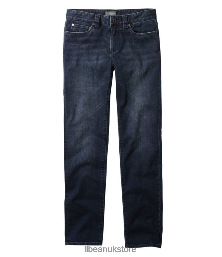 Clothing L.L.Bean Signature Five-Pocket Jeans with Stretch Medium Indigo Men 0VRR665999