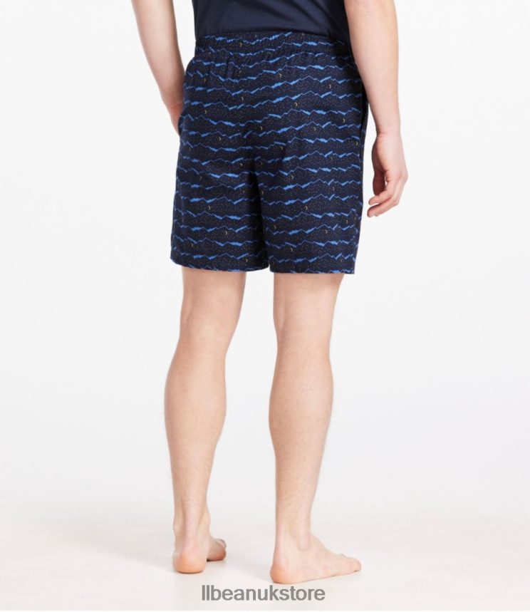 Clothing L.L.Bean Comfort Stretch Woven Sleep Shorts Sea Aqua Men 0VRR663188