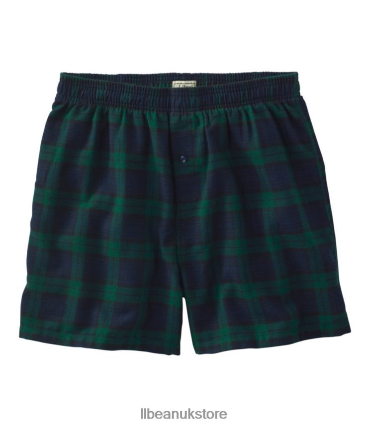 Clothing L.L.Bean Scotch Plaid Flannel Boxers Black Watch Tartan Men 0VRR664823