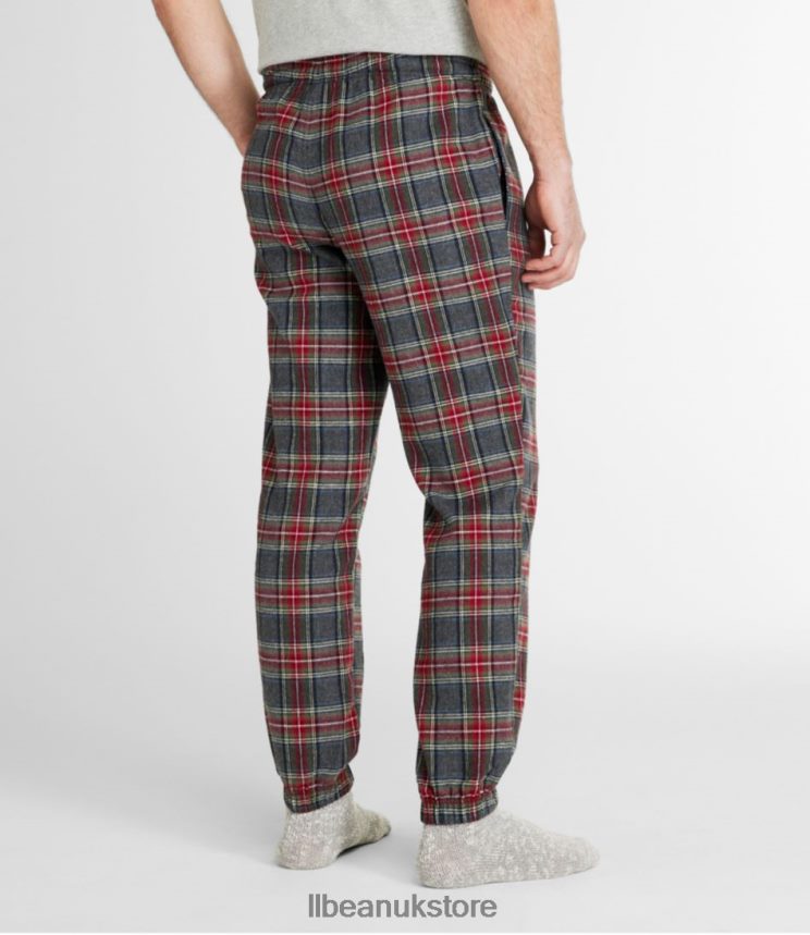 Clothing L.L.Bean Scotch Plaid Flannel Jogger Pants Black Watch Tartan Men 0VRR664924