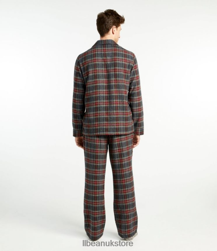 Clothing L.L.Bean Scotch Plaid Flannel Pajamas Indigo Tartan Men 0VRR66329