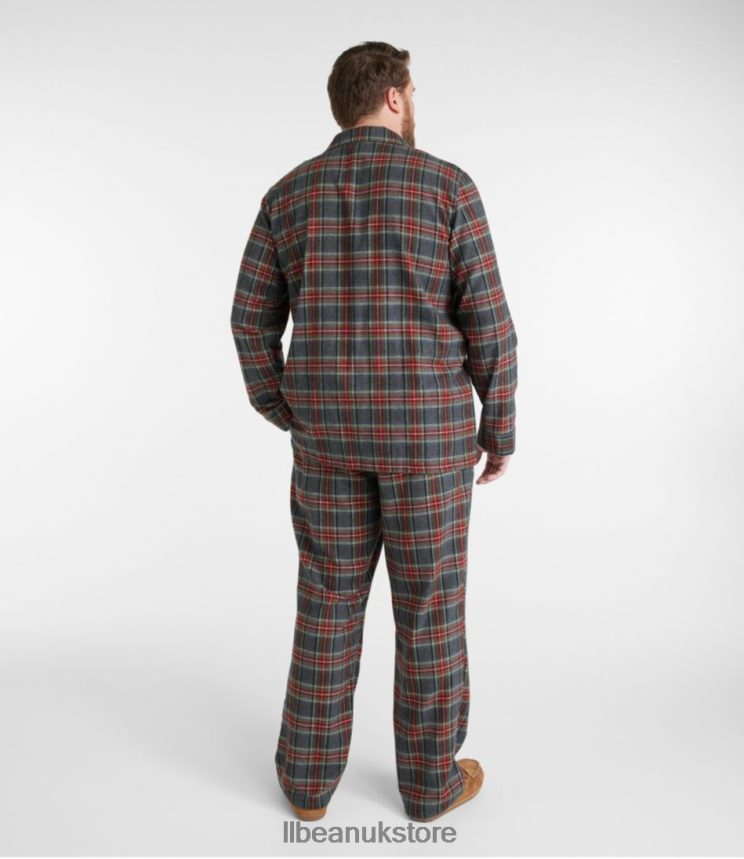 Clothing L.L.Bean Scotch Plaid Flannel Pajamas Indigo Tartan Men 0VRR66329