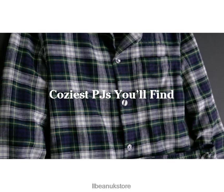 Clothing L.L.Bean Scotch Plaid Flannel Pajamas Indigo Tartan Men 0VRR66329