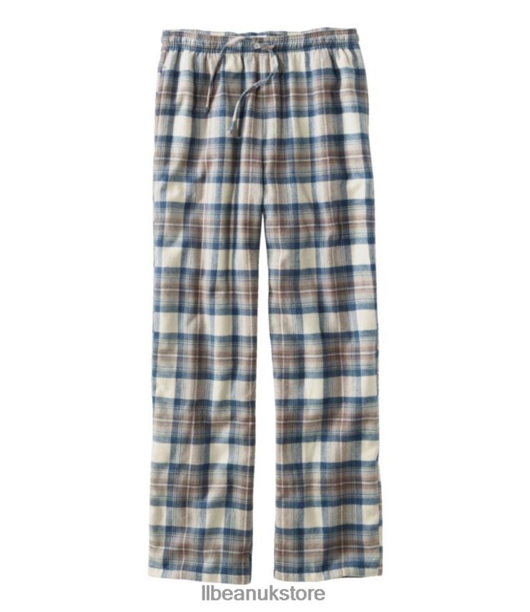 Clothing L.L.Bean Scotch Plaid Flannel Sleep Pants Indigo Tartan Men 0VRR66269