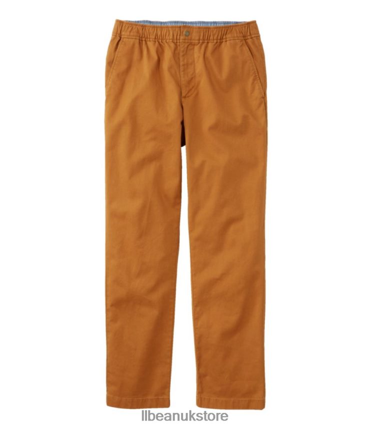Clothing L.L.Bean Lakewashed Stretch Khakis Bronze Clay Men 0VRR663167