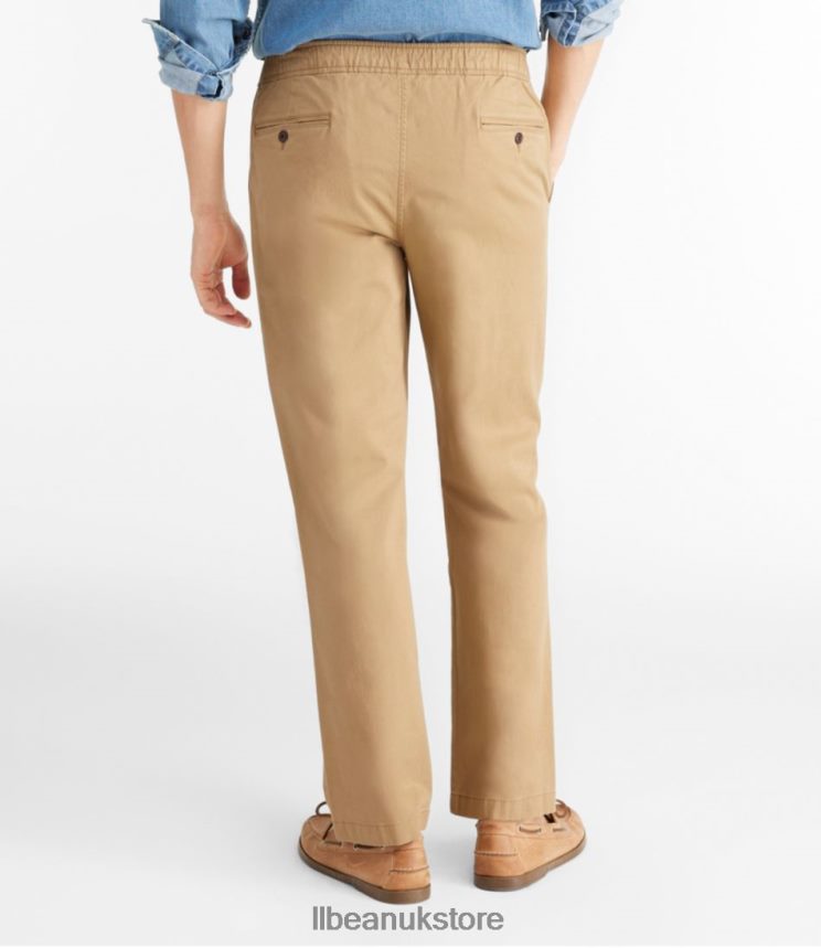 Clothing L.L.Bean Lakewashed Stretch Khakis Bronze Clay Men 0VRR663167